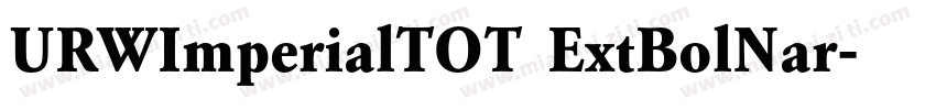 URWImperialTOT ExtBolNar字体转换